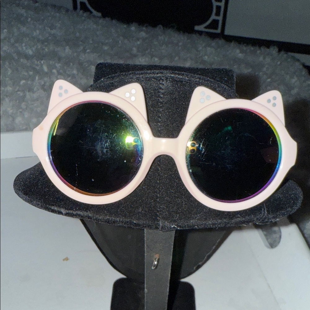 Capelli New York kids blush pink Cute Pink Cat-Ear Kids Sunglasses GUC